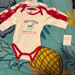 3 Long Sleeve Bodysuits 