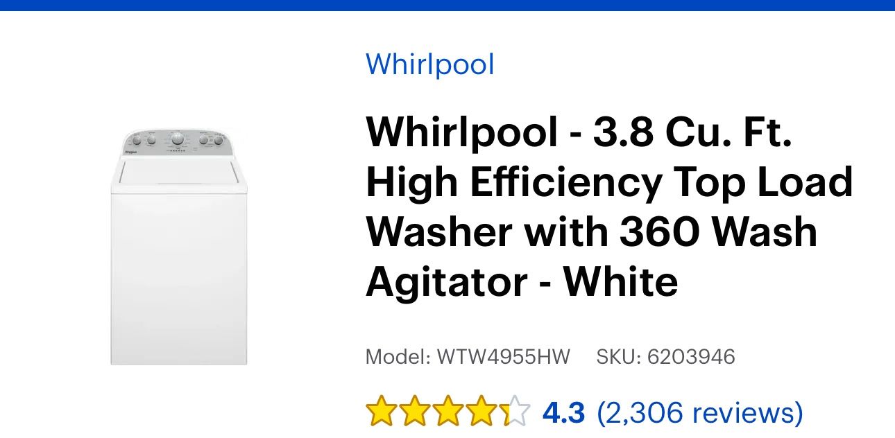 Washer For Sale