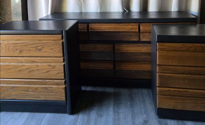 Refinished 3 Piece Mismatched Set | Dresser & 2 Nightstands