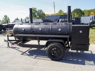 Smoker WOOD & CHARCOAL Grill 300 GALLON TRAILER