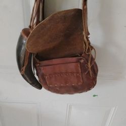 Antiques Possibles Bag And Powder Horn And A Coin Holder  $45 Must Pick Up 