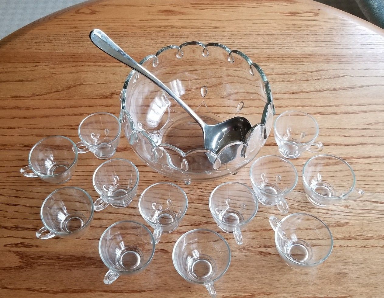 Vintage punch bowl set