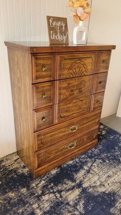 VINTAGE TALL DRESSER