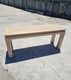 Cream Wood Console Table