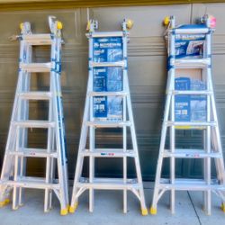 Werner 5 in 1 Multi Position Pro 26 ft.​ Reach Aluminum Adjustable Multi Position Ladder