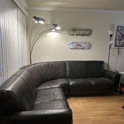 Large Leather Sectional Couch