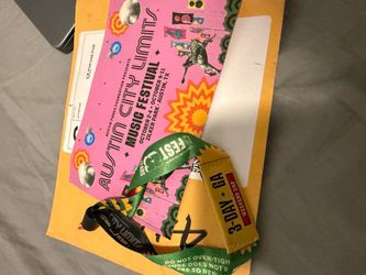 Weekend 1 ACL GA 3 day wristband