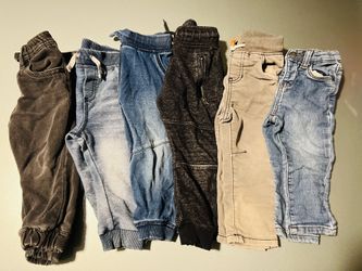 Bundle of Six  9-18  Month Old Pants /joggers For Toddlers 