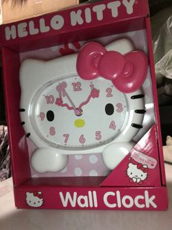 Little girls hello kitty wall clock