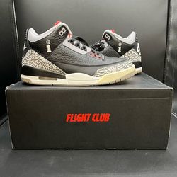 Interscope Records x Air Jordan 3 Retro OG Black Cement Size 10 Flight Club Box