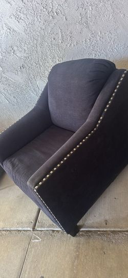 Armchair with nailhead trim