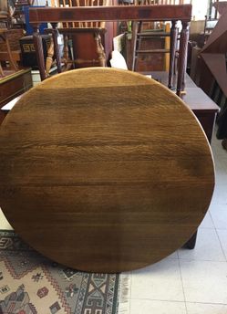 Solid oak dining table