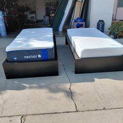 Black Twin Identical Ikea Platform Bed