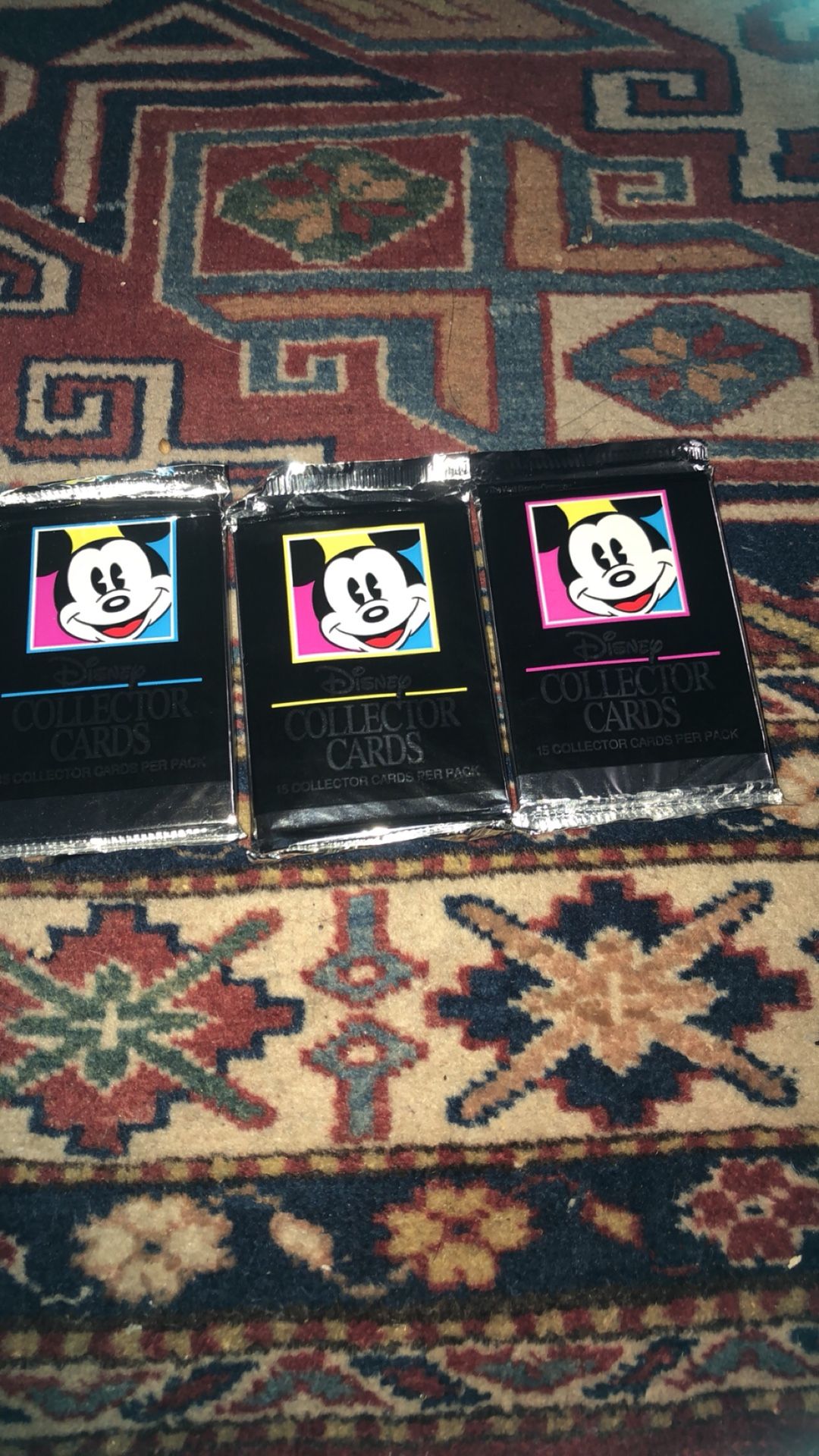 1991 Disney collector cards 15 cards in a pack