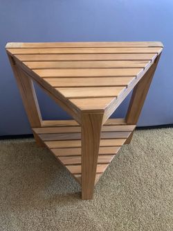 Bathroom Corner shelf, teakwood water resistant