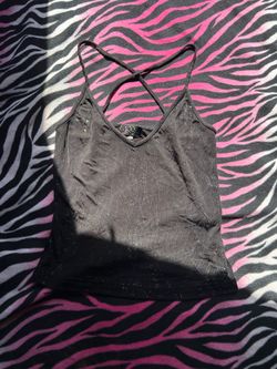 Y2K Eye Candy black & sparkly top