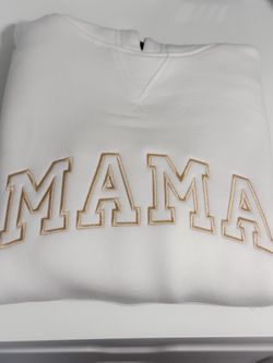 Mama Embroidery Sweater