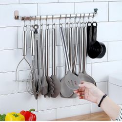 Kitchen Utensils Set, Kyraton 37 Piece Silicone kitchen Cooking Utensils Set with Utensil Rack, Spoon Spatula Set, Non-Stick kitchen Gadgets, Dishwash