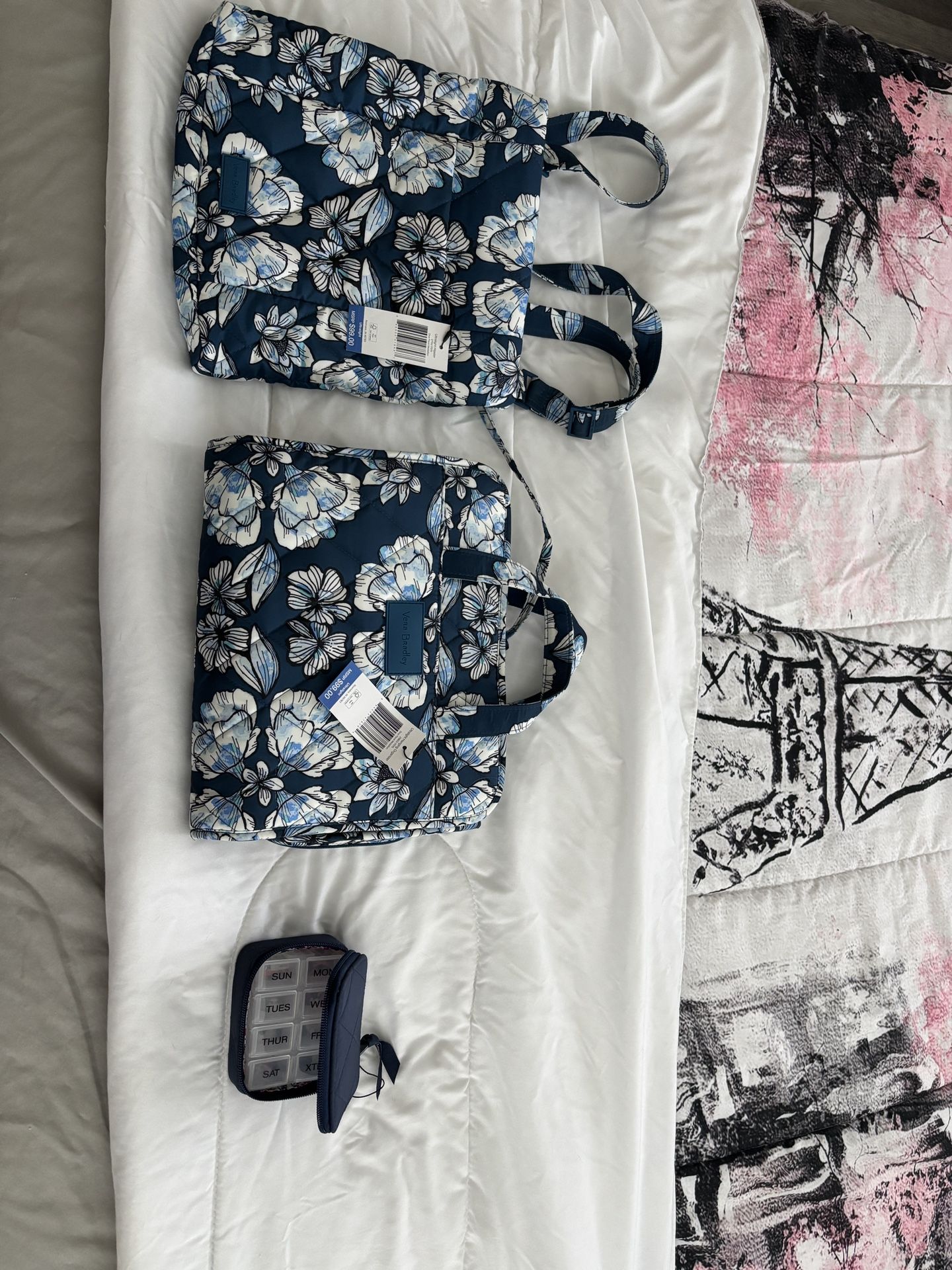 Vera Bradley Make Up Kit, ultralight, sling, and medicine box