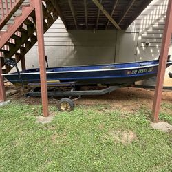 Aluminum Jon Boat 14x45 And Trailer 