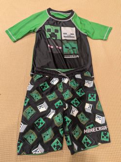 Minecraft Swim Outfit Boys Size 7