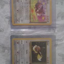 (2) EEVEE Pokemon Card Collection from 1998