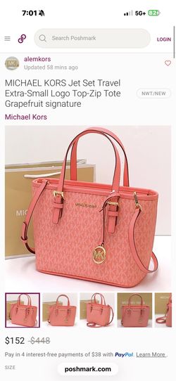 MK Grapefruit Travel Tote