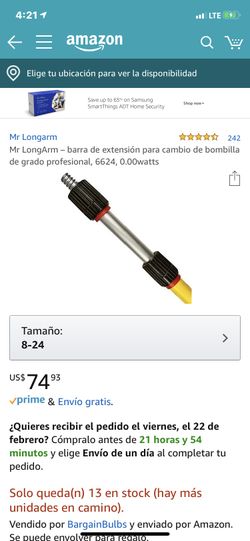 Barra de extensión MR LONGARM de 8”-24”