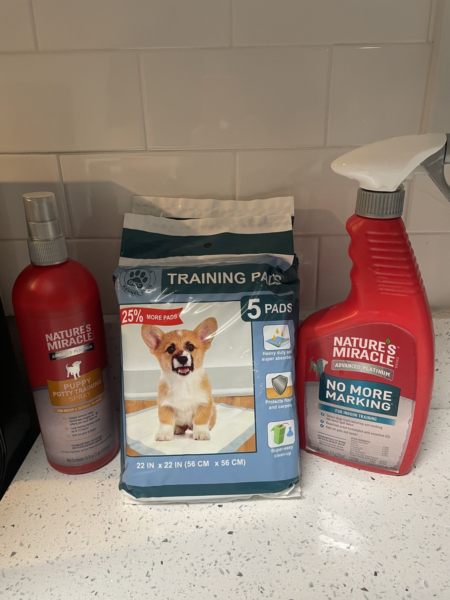 Natures Miracle Potty Training & No More Marking For Dogs And 10 Pee Pads