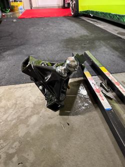 Black Trailer Hitch Ball Mount