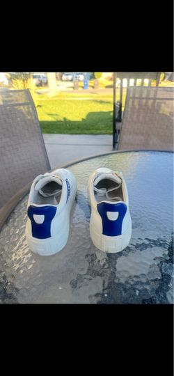Versace Greca Lace-up Sneakers White Blue Used Size 9