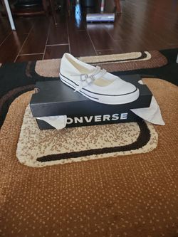 Ballerina flat converse 6.5 white