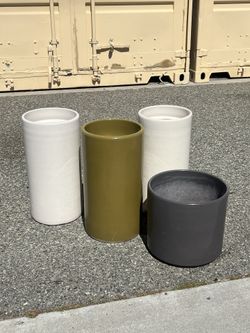 USA Pottery Large Outdoor Cigarette Ashtray Holders