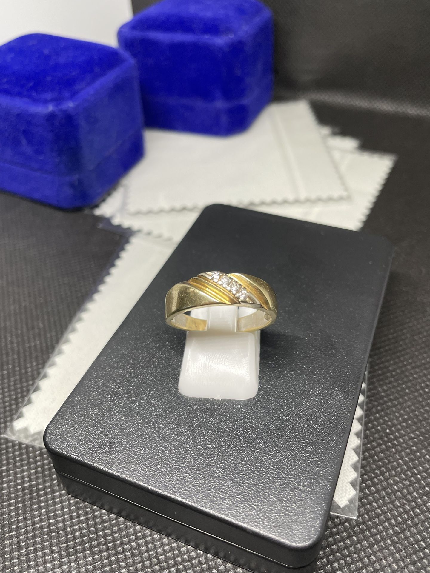 14k Gold Diamond Band