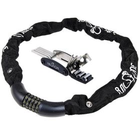 BIKE LOCK COMBINATION | Bicycle Locks-8.5TON Cutting Resistance! Proven to Prevent Thefts |Anticorrosive Chain & Heavy Duty |5digits=100KCodes|PLUS 1