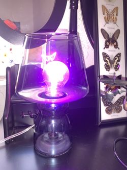 Purple Glass Lamp