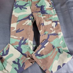 Camouflage Cargo Pants, Extra Small / Regular 
