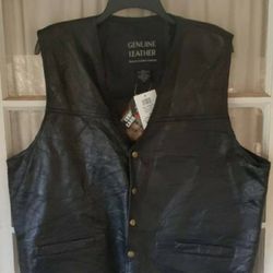 New Leather Vest 