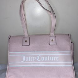 Juicy Couture Tote Bag Purse The Fashionista Light Pink Powder Blush