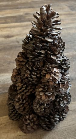 Vintage Collectible Natural Pine Cone 12" Christmas Tree
