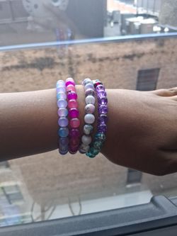 4 multicolor bracelet set