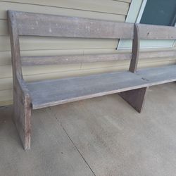 Hand Crafted Church Bench From Charleston Plantation 