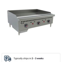 Vulcan VCRG36-T 36" Gas Griddle w/ Thermostatic Controls - 1" Steel Plate, Convertible