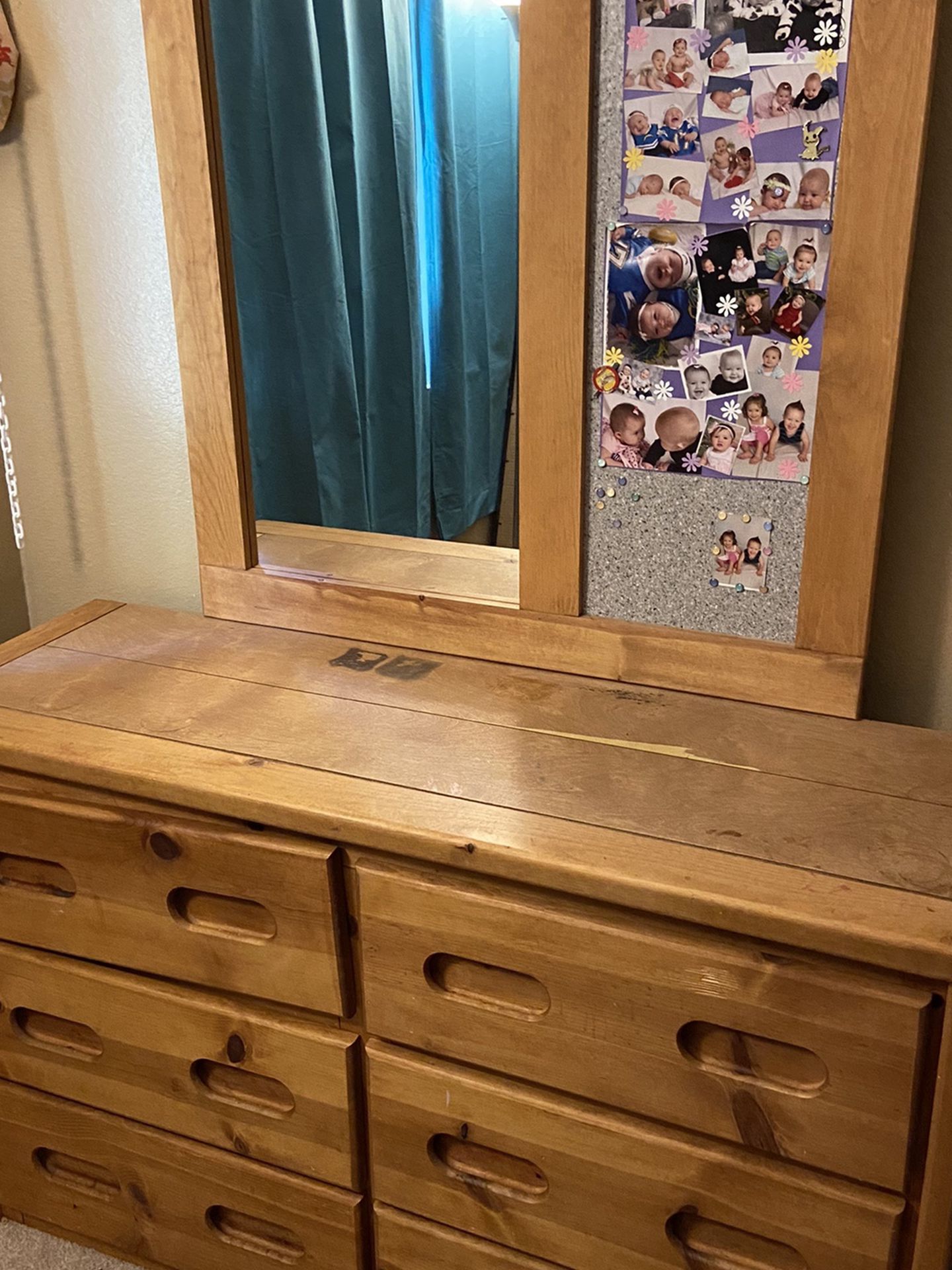 Jerome’s Wood Dresser And Mirror