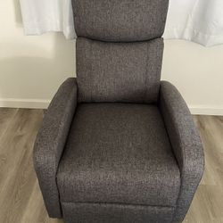 Gray Recliner With Massager. Brand New. 