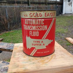 Gold Eagle, automatic transmission fluid. Type A suffix A. 1 gallon can vintage rare