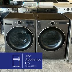 LG Front Load Washer and Electric Dryer Set