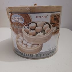Myland 6 Inch Bamboo Steamer
