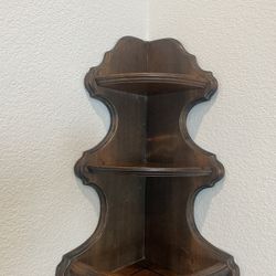 antique corner shelf 27” Height 