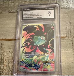BULBASAUR CGC 9 MINT SLAB FROM MEGA EVOLUTIONS